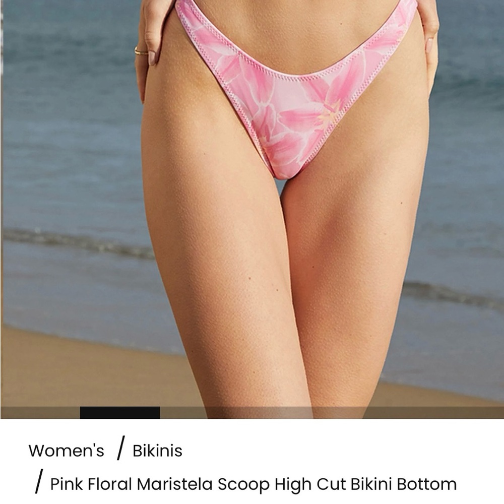 PacSun Pink High-Cut Bikini Bottom